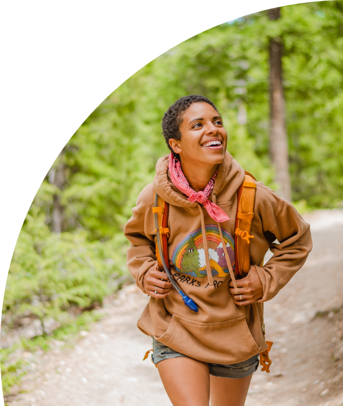 Woman smiling